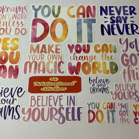 14 Inspirational Sticker Decal Bundle - Picture 2 of 3
